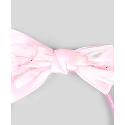 Babyhug Hair Band With Bow Applique Free Size - Pink