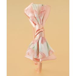 Babyhug Hair Band With Bow Applique Free Size - Pink