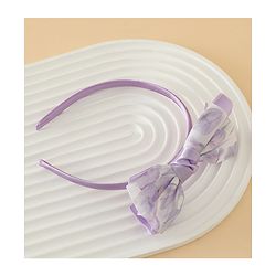 Babyhug Hair Band With Bow Applique Free Size - Pink