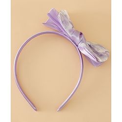 Babyhug Hair Band With Bow Applique Free Size - Pink