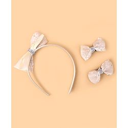 Babyhug Hair Accessories Combo Sets Free Size - Beige