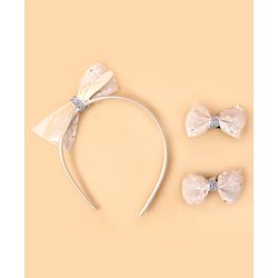 Babyhug Hair Accessories Combo Sets Free Size - Beige