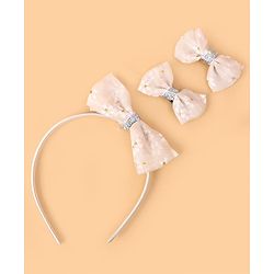 Babyhug Hair Accessories Combo Sets Free Size - Beige