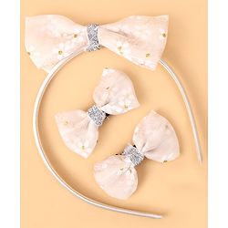Babyhug Hair Accessories Combo Sets Free Size - Beige