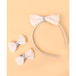 Babyhug Hair Accessories Combo Sets Free Size - Beige
