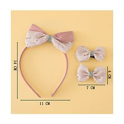 Babyhug Hair Accessories Combo Sets Free Size - Beige