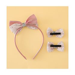 Babyhug Hair Accessories Combo Sets Free Size - Beige