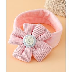 Babyhug Free Size Cute & Stylish Headbands with Floral Applique - Pink