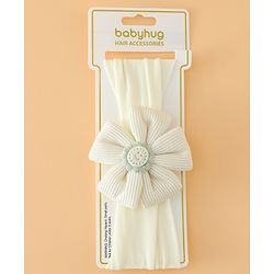 Babyhug Free Size Cute & Stylish Headbands with Floral Applique - Pink