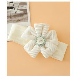 Babyhug Free Size Cute & Stylish Headbands with Floral Applique - Pink