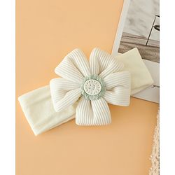 Babyhug Free Size Cute & Stylish Headbands with Floral Applique - Pink