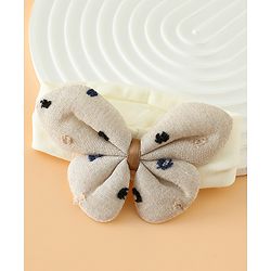 Babyhug Free Size Butterfly Headbands -Beige