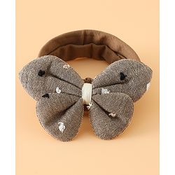 Babyhug Free Size Butterfly Headbands -Beige