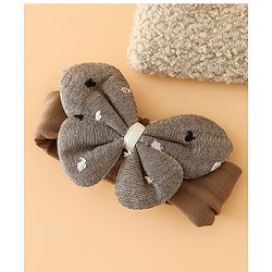 Babyhug Free Size Butterfly Headbands -Beige