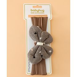 Babyhug Free Size Butterfly Headbands -Beige