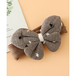 Babyhug Free Size Butterfly Headbands -Beige