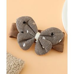 Babyhug Free Size Butterfly Headbands -Beige