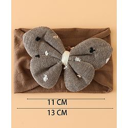 Babyhug Free Size Butterfly Headbands -Beige