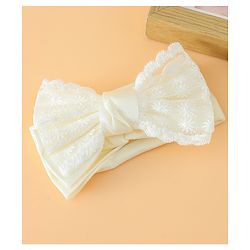 Babyhug Free Size Bow Headbands - Beige