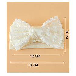 Babyhug Free Size Bow Headbands - Beige