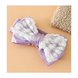 Babyhug Free Size Bow Headbands - Beige