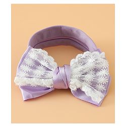 Babyhug Free Size Bow Headbands - Beige