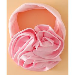 Babyhug Free Size Headbands with Floral Applique - Beige