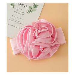 Babyhug Free Size Headbands with Floral Applique - Beige