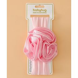 Babyhug Free Size Headbands with Floral Applique - Beige