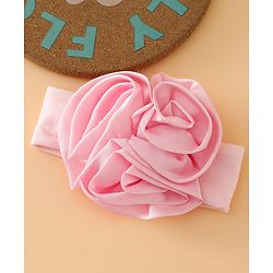 Babyhug Free Size Headbands with Floral Applique - Beige