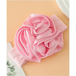 Babyhug Free Size Headbands with Floral Applique - Beige