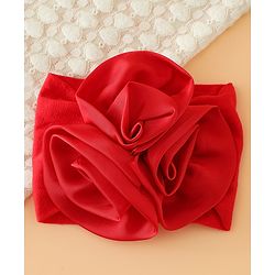 Babyhug Free Size Headbands with Floral Applique - Beige