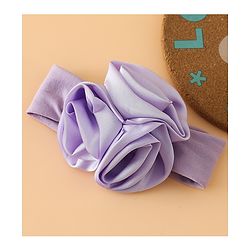Babyhug Free Size Headbands with Floral Applique - Beige