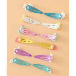 Babyhug Hair Pins And Clips Free Size - Pink Yellow