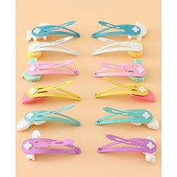 Babyhug Hair Pins And Clips Free Size - Pink Yellow