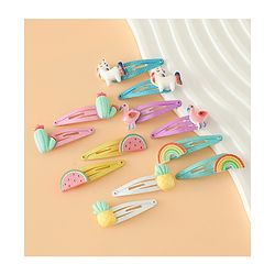 Babyhug Hair Pins And Clips Free Size - Pink Yellow
