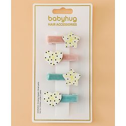 Babyhug Hair Pins And Clips Free Size - Pink