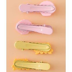 Babyhug Hair Pins And Clips Free Size - Yellow/Pink