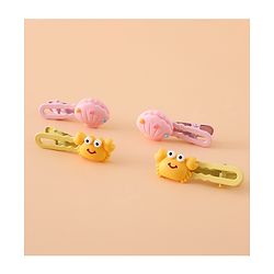 Babyhug Hair Pins And Clips Free Size - Yellow/Pink