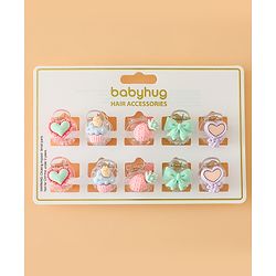 Babyhug Hair Pins And Clips Free Size - Pink