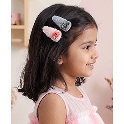 Babyhug Free Size Hair Pins And Clips 2 Pair - Multicolor