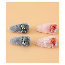 Babyhug Free Size Hair Pins And Clips 2 Pair - Multicolor