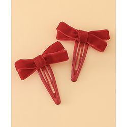 Babyhug Hair Pins And Clips Free Size - Red