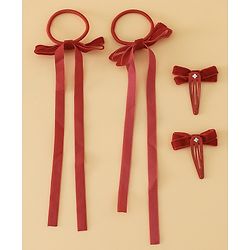 Babyhug Hair Pins And Clips Free Size - Red