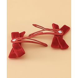 Babyhug Hair Pins And Clips Free Size - Red