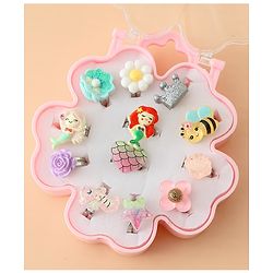 Babyhug Finger Ring Pack of 12 Multicolor Free Size Girl