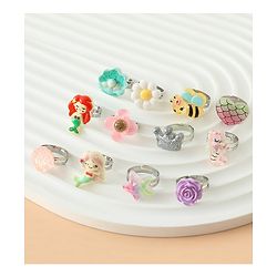 Babyhug Finger Ring Pack of 12 Multicolor Free Size Girl