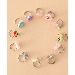 Babyhug Finger Ring Pack of 12 Multicolor Free Size Girl