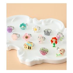 Babyhug Finger Ring Pack of 12 Multicolor Free Size Girl