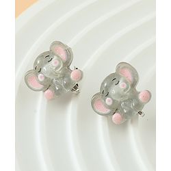 Babyhug Earrings Multicolor Free Size Girl Pair of 6 - Pink & Puprle